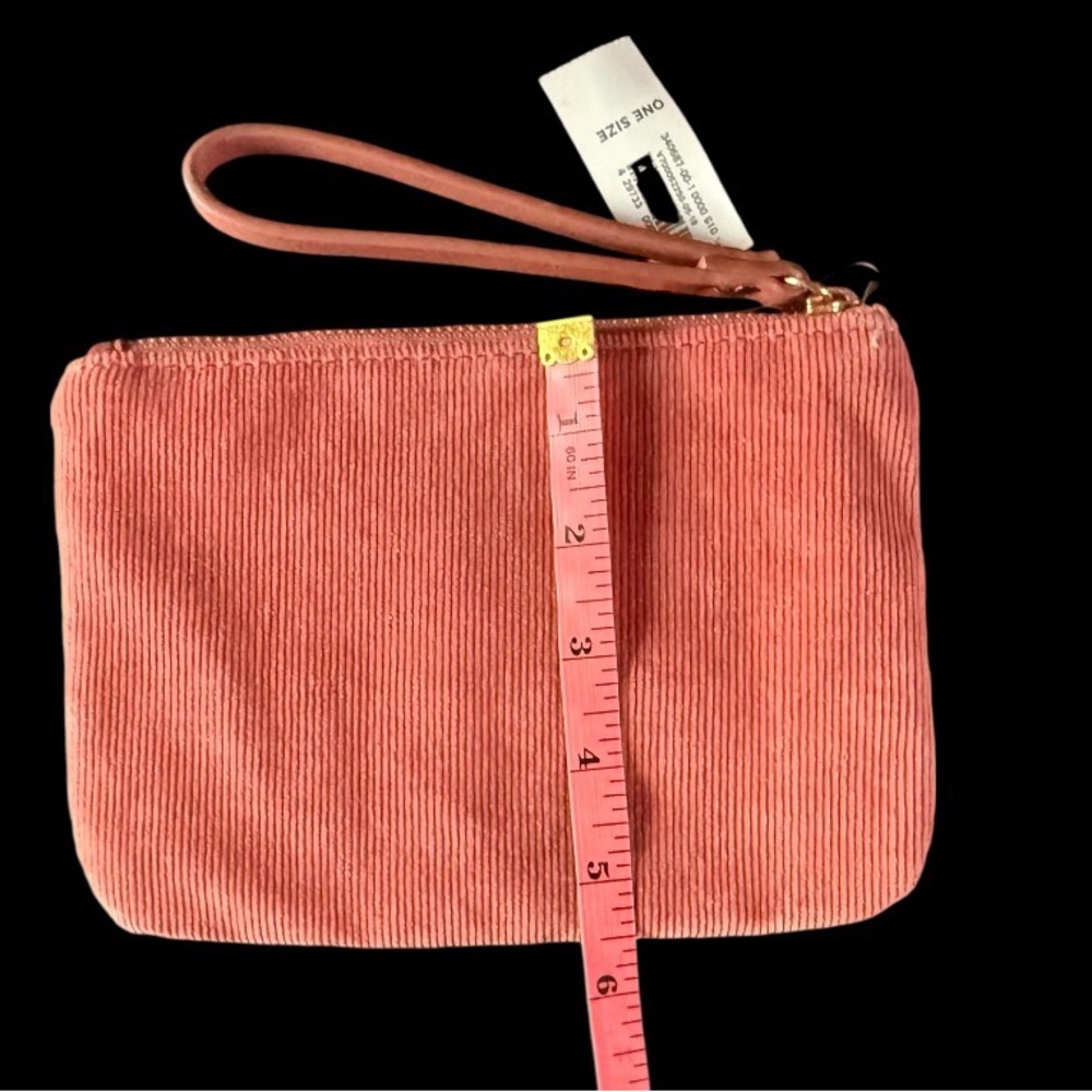 Old Navy Llama Wristlet Wallet Corduroy Pink Wrist Strap NWT - Picture 5 of 5